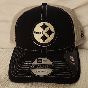 Black and Tan Pittsburgh Steelers 9TWENTY Adjustable Trucker Hat